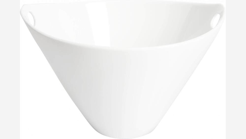 Bol de nouilles avec baguettes en porcelaine - 8 cm - Blanc