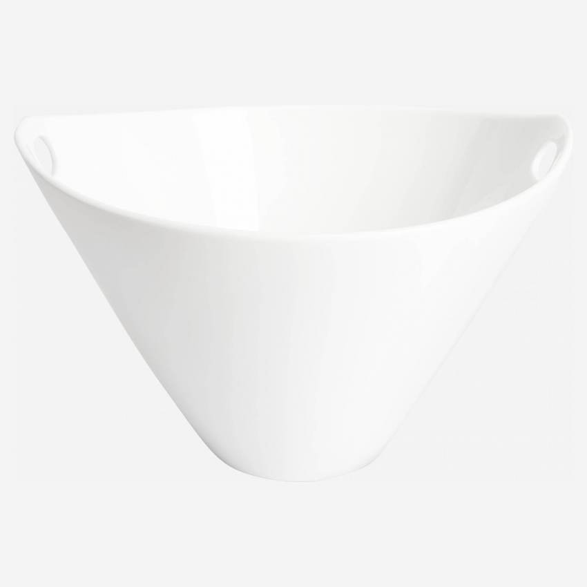 Nudelschale mit Essstäbchen aus Porzellan - 8 cm - Weiß