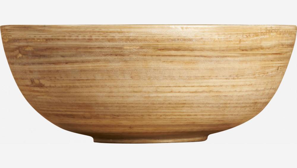 Saladeira em bambu - 15,3 cm - Natural