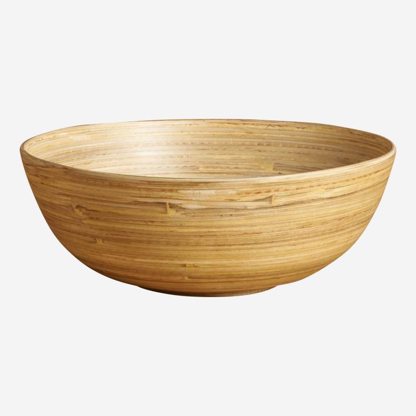 Saladeira em bambu - 20 cm - Natural