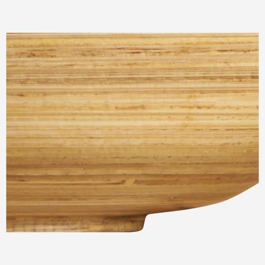 Schüssel aus Bambus - 20 cm - Naturfarben