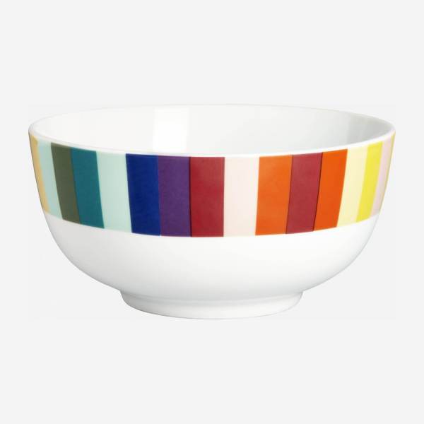 Lote de 4 tigelas em porcelana – 16 cm – Multicolor