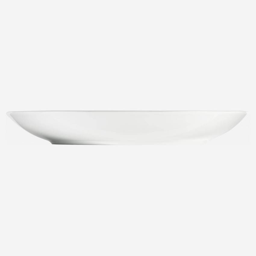 4er-Set flache Teller aus Porzellan – 27 cm – Bunt