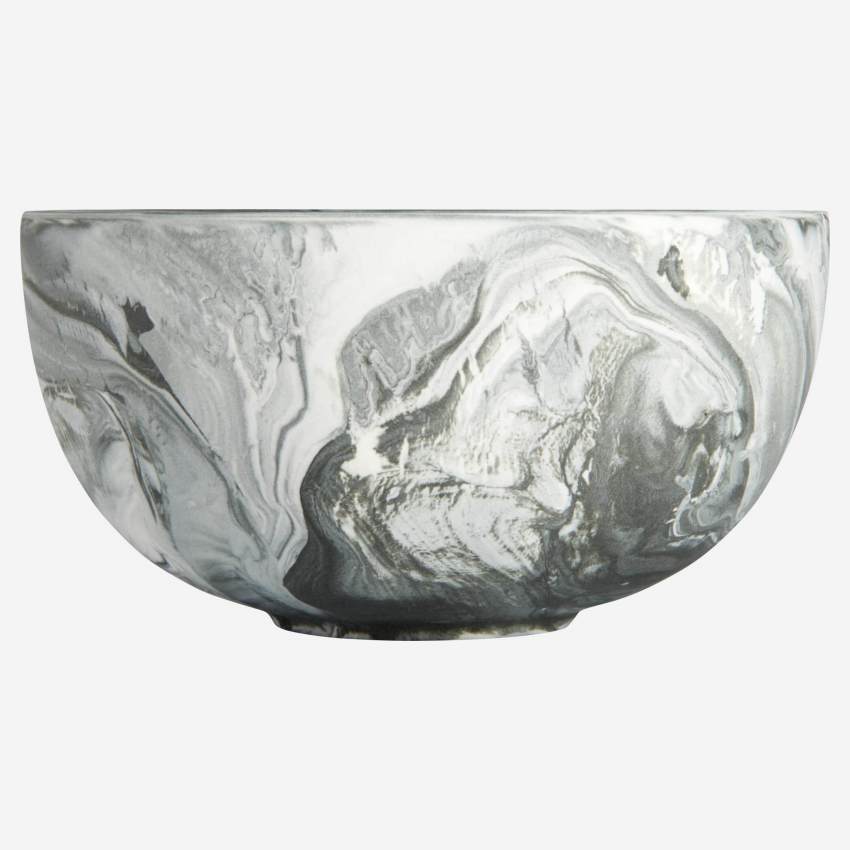 Tigela de porcelana - 13,5 cm - Cinza