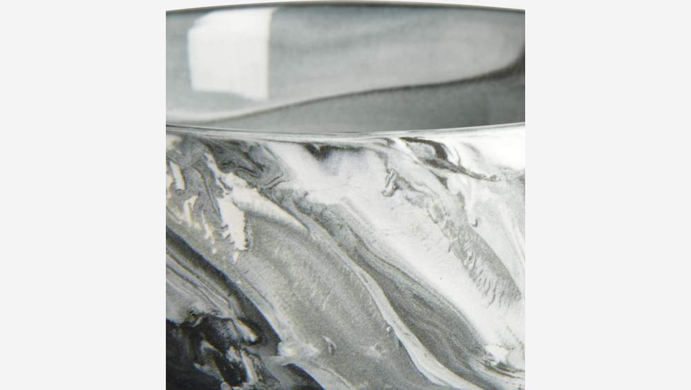 Schale, 13,5 cm, aus Porzellan, grau