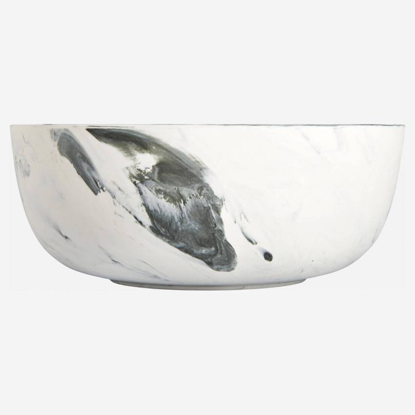Saladier en porcelaine - 21,5 cm - Gris