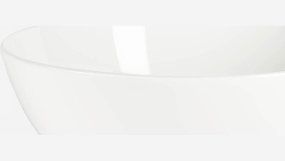 Saladeira de porcelana - 25 cm - Branco