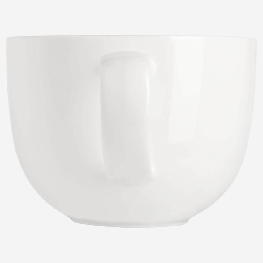 Tazza in porcellana bianca da 11 cm