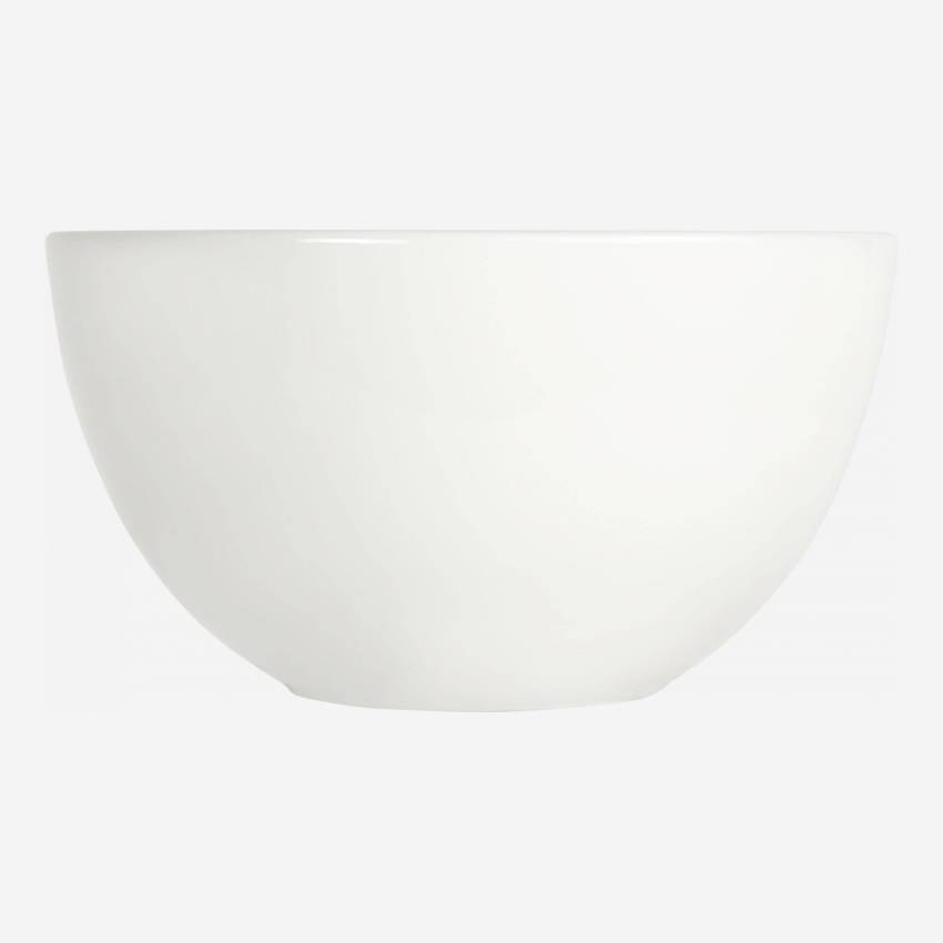 Tigela p/ cereais de porcelana - 11 cm - Branco