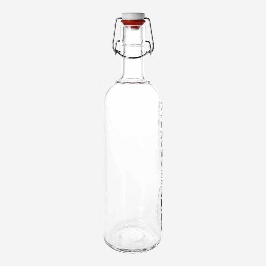 Bottiglia di vetro da 8,5 cm con tappo a clip