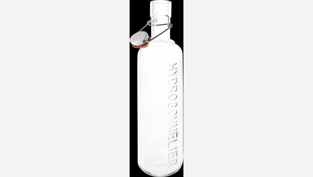 Botella con tapón a presión 8,5cm de vidrio