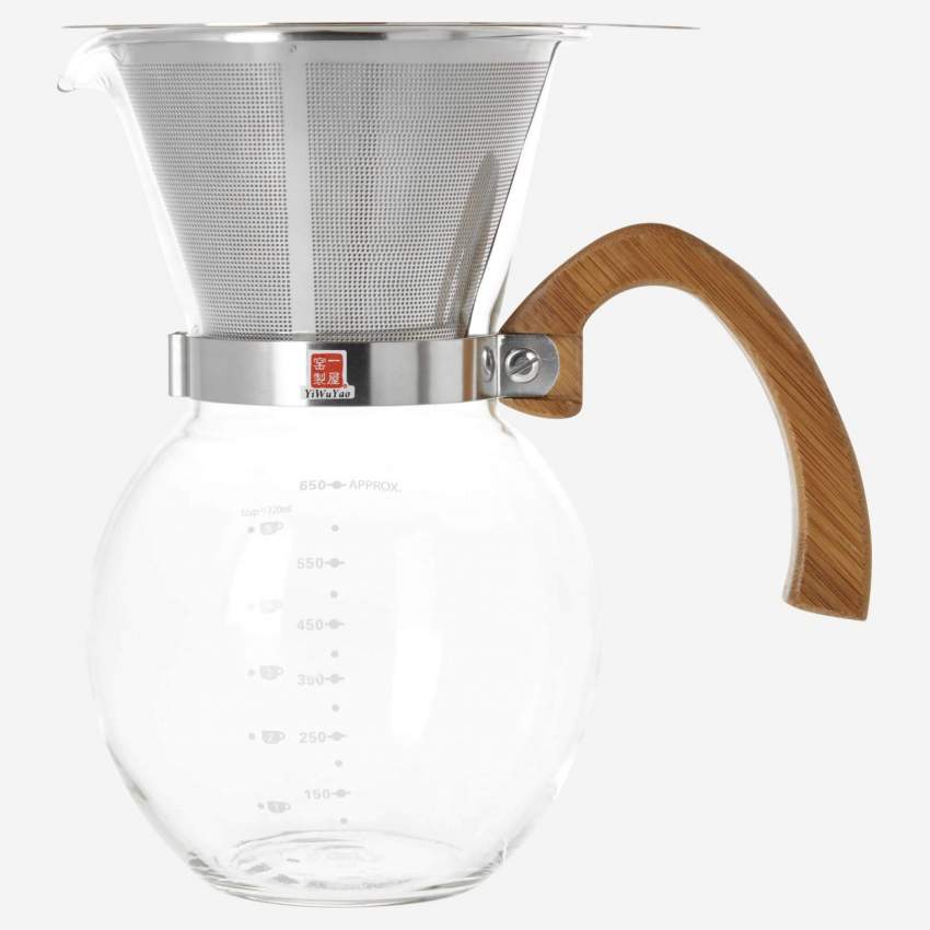Kaffeekanne, 650ml, aus Glas