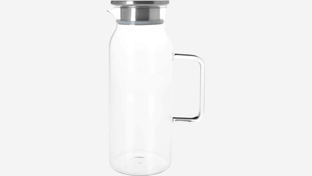 Carafe en verre avec couvercle