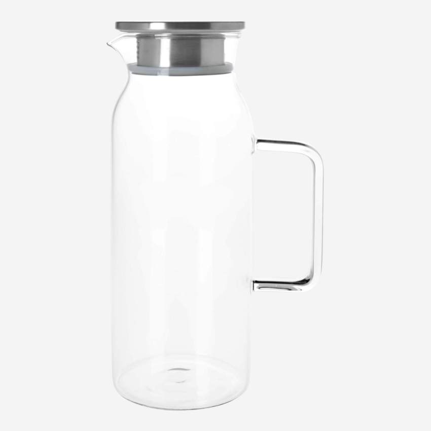 Carafe en verre avec couvercle