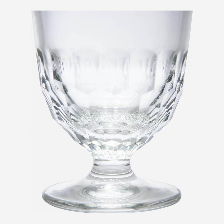 Voetglas van mechanisch glas - 13 cm