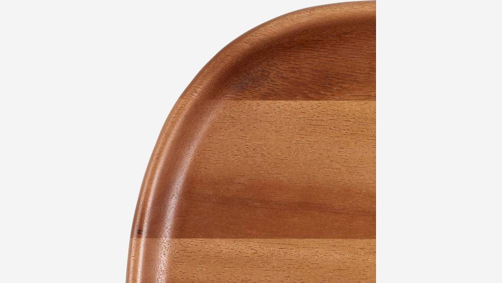 Prato de apresentação em madeira de acácia - 40 cm
