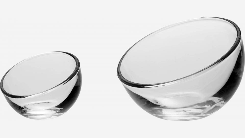 Coupelle à glace en verre - 12 cm - Transparent