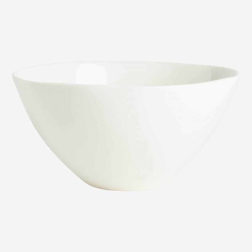 Schale aus Porzellan - 16 cm - weiß