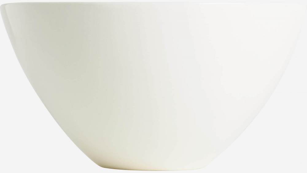 Ensaladera de porcelana - 20 cm - Blanco