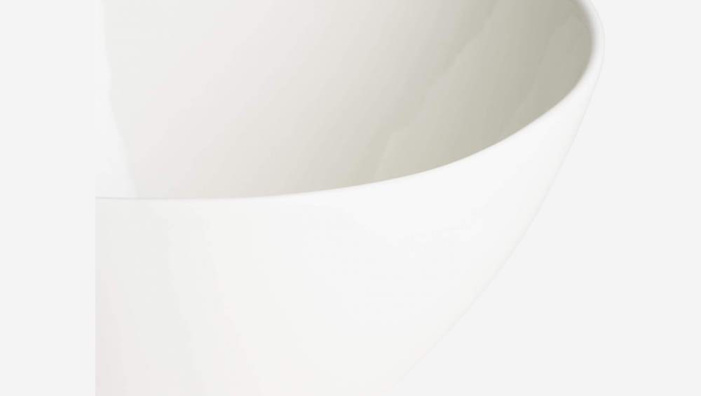 Ensaladera de porcelana - 20 cm - Blanco