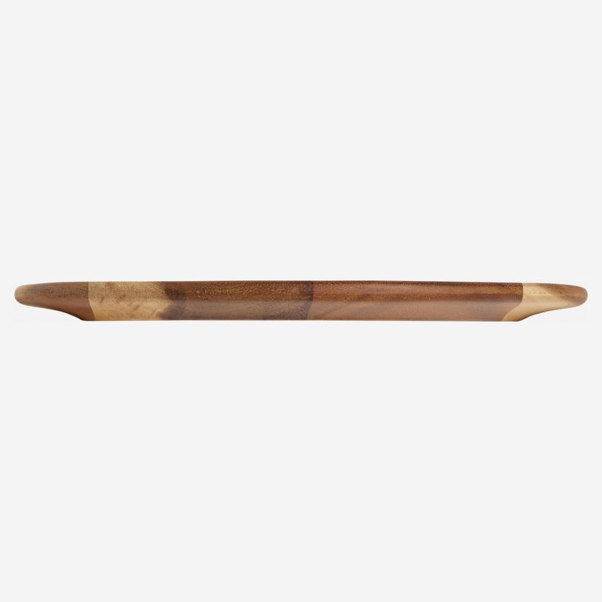 Flacher Teller 25.5 cm aus Akazienholz