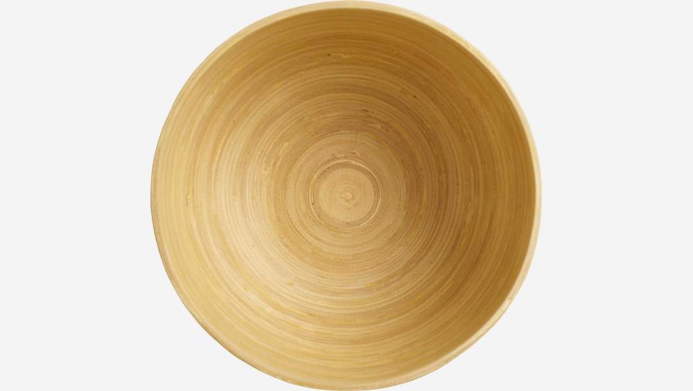 Schale aus Bambus - 22 cm - Naturfarben