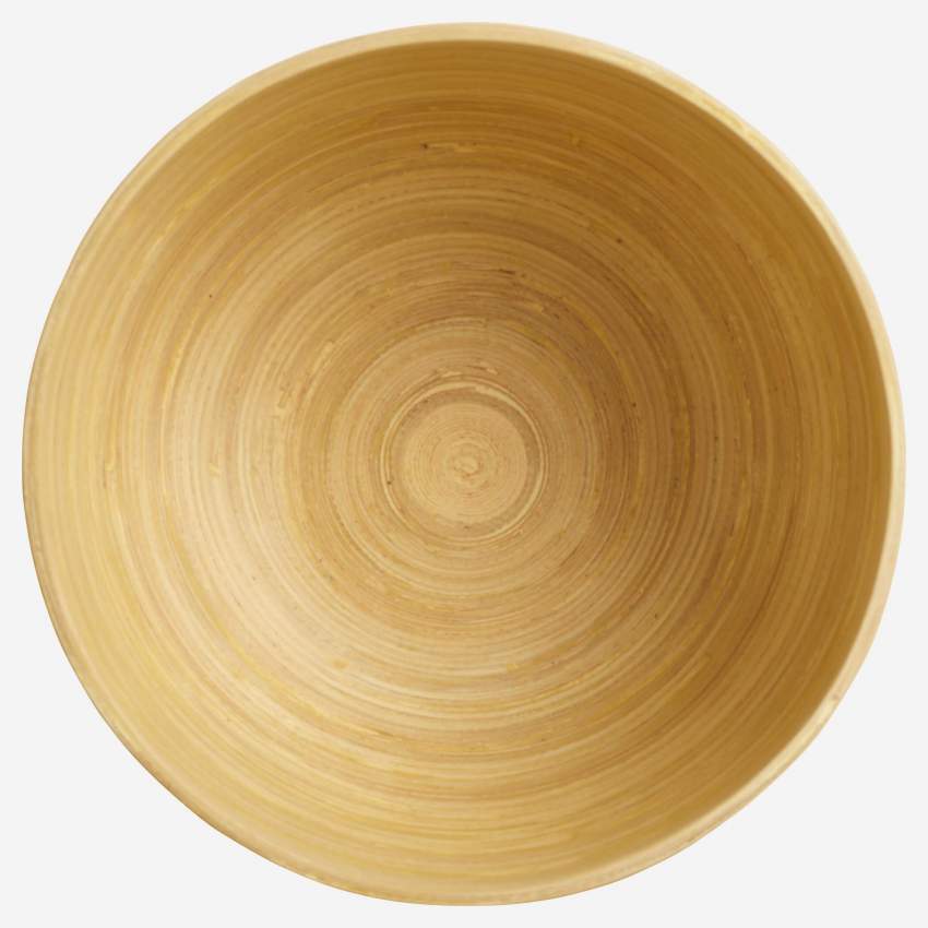 Schale aus Bambus - 22 cm - Naturfarben