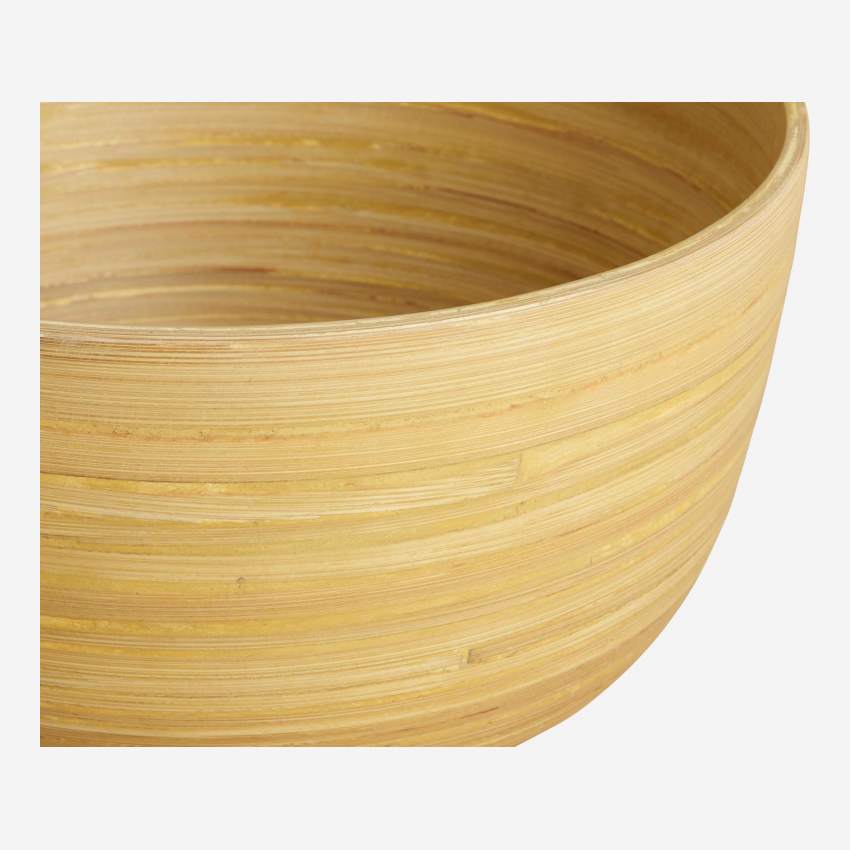 Tigela de bambu - 22 cm - Natural