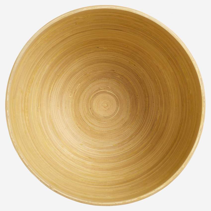 Schale aus Bambus - 26 cm - Naturfarben
