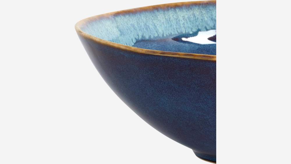 Schale aus Sandstein - 18 cm - Blau