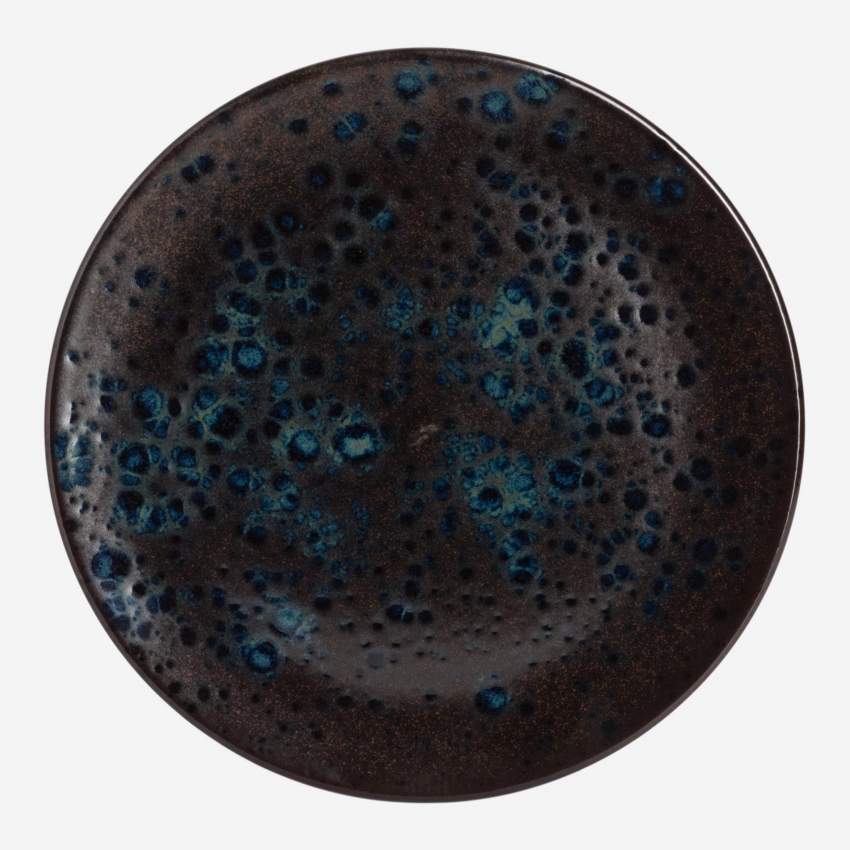 Dessertbord aardewerk - 21 cm - Zwart