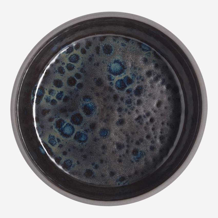 Schale aus Sandstein - 13,5 cm - Schwarz