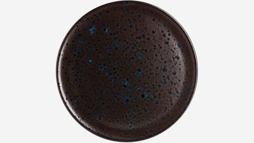 Serveerbord van aardewerk - 34,5 cm - Zwart