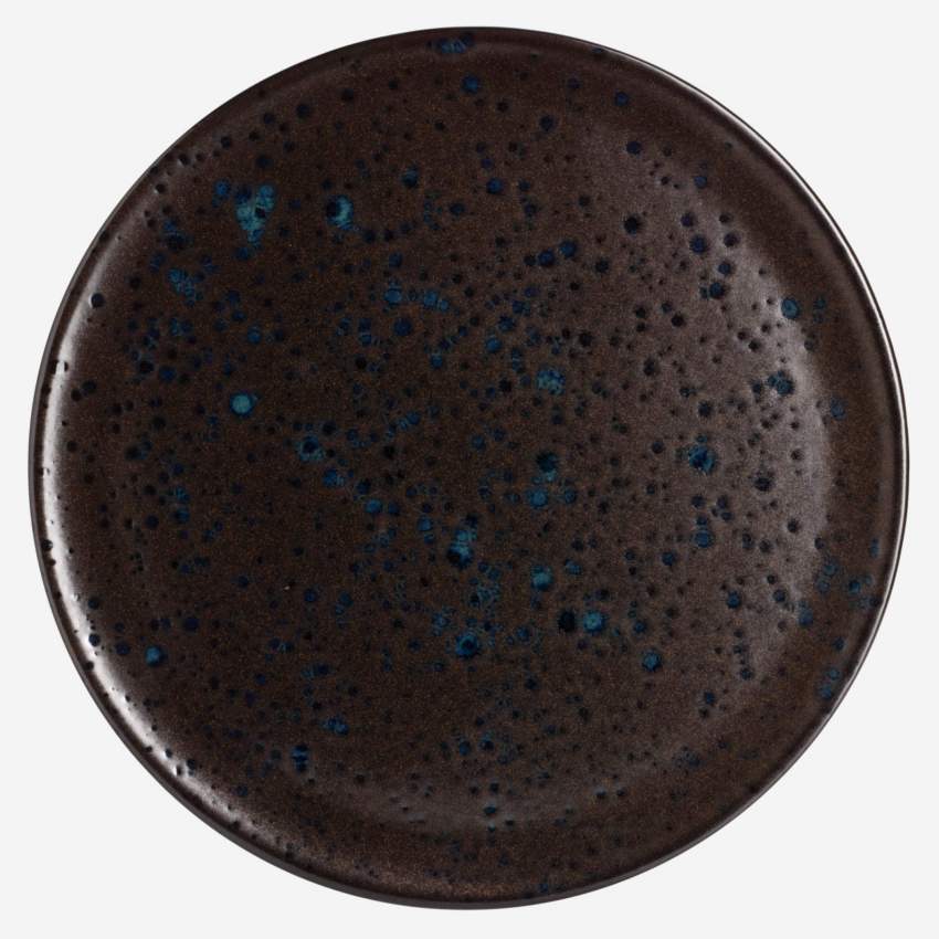 Serveerbord van aardewerk - 34,5 cm - Zwart