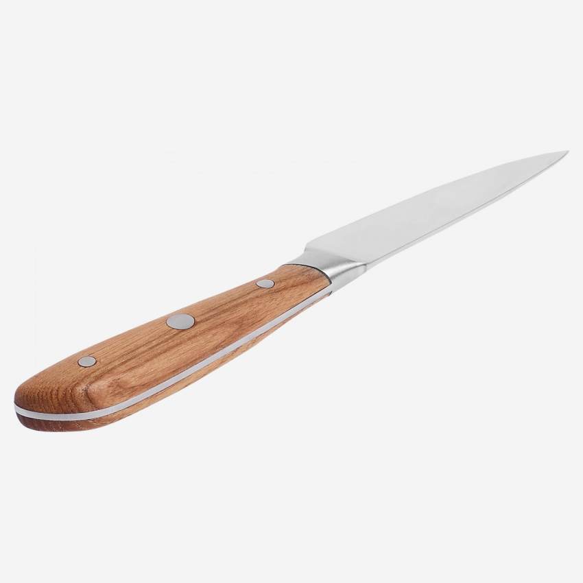 Cuchillo de cocina con mango de madera. Talla L