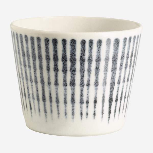 Chávena de porcelana - 180 ml - Linhas azuis
