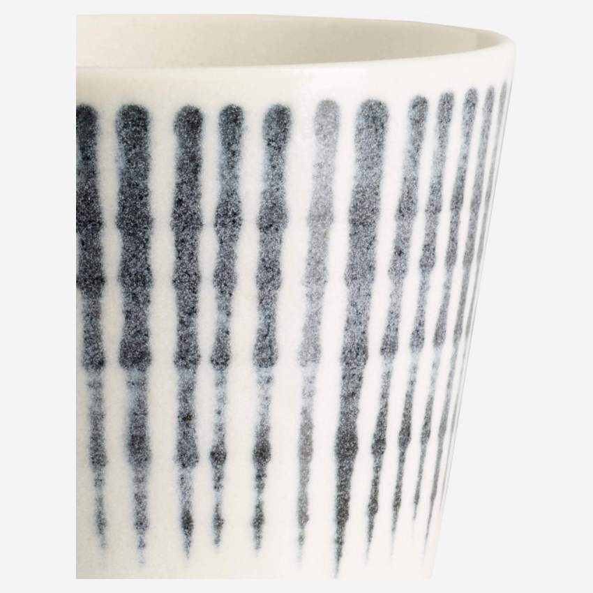 Chávena de porcelana - 180 ml - Linhas azuis