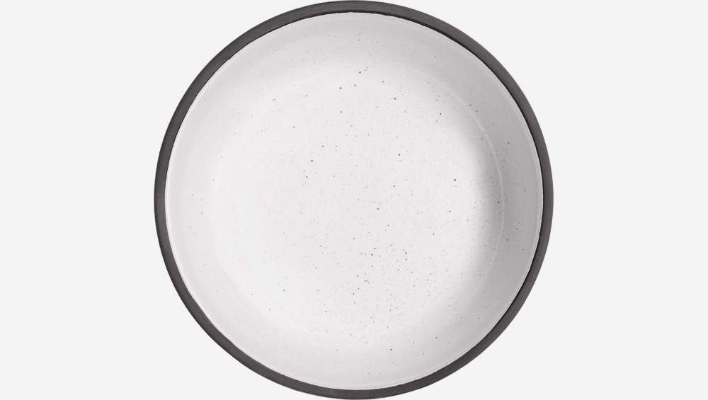 Ciotola in arenaria - Bianco - 15 cm
