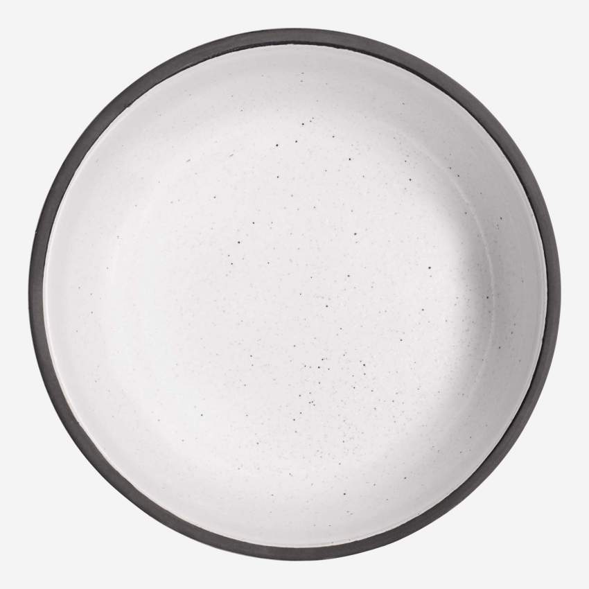 Ciotola in arenaria - Bianco - 15 cm