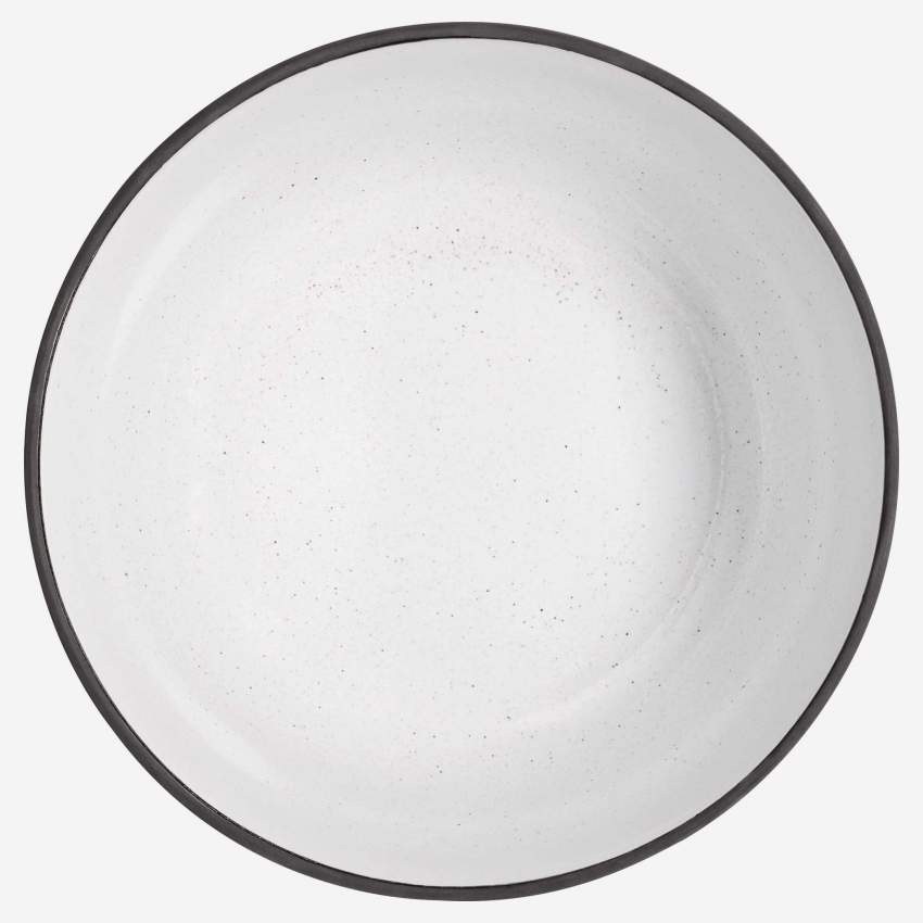 Salatschüssel aus Sandstein - Weiß - 2,6 Liter
