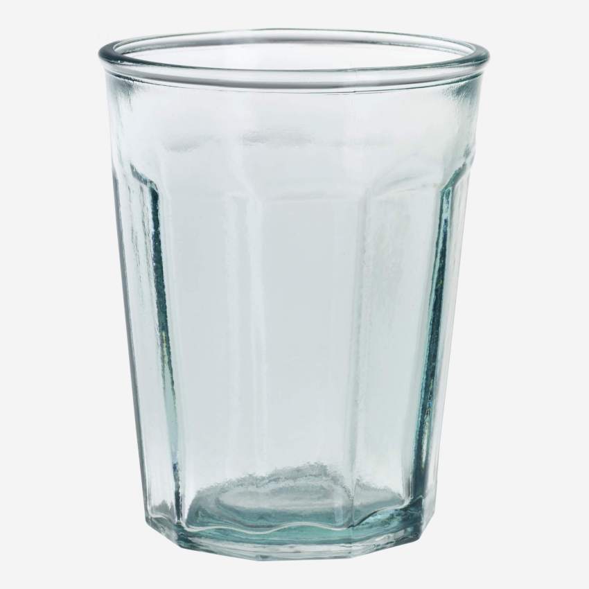 Copo de vidro reciclado - 400 ml - Azul claro