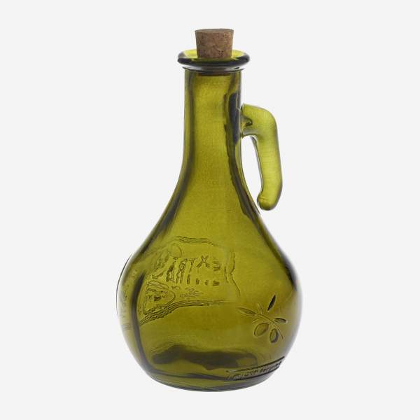 Oliera in vetro riciclato - Verde oliva - 500 ml