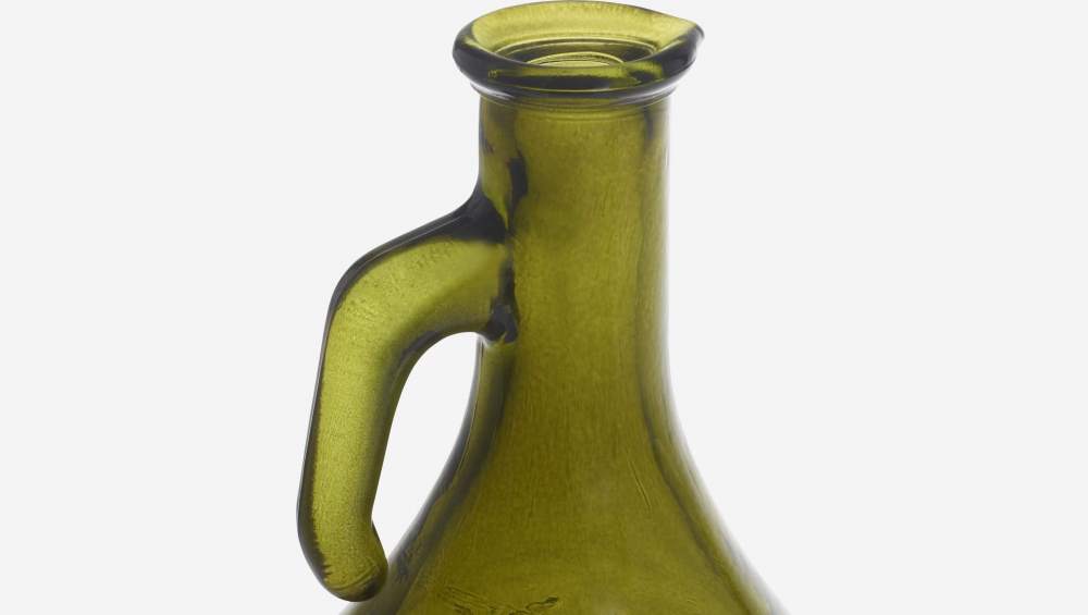 Oliefles van gerecycled glas - 500 ml - Olijfgroen