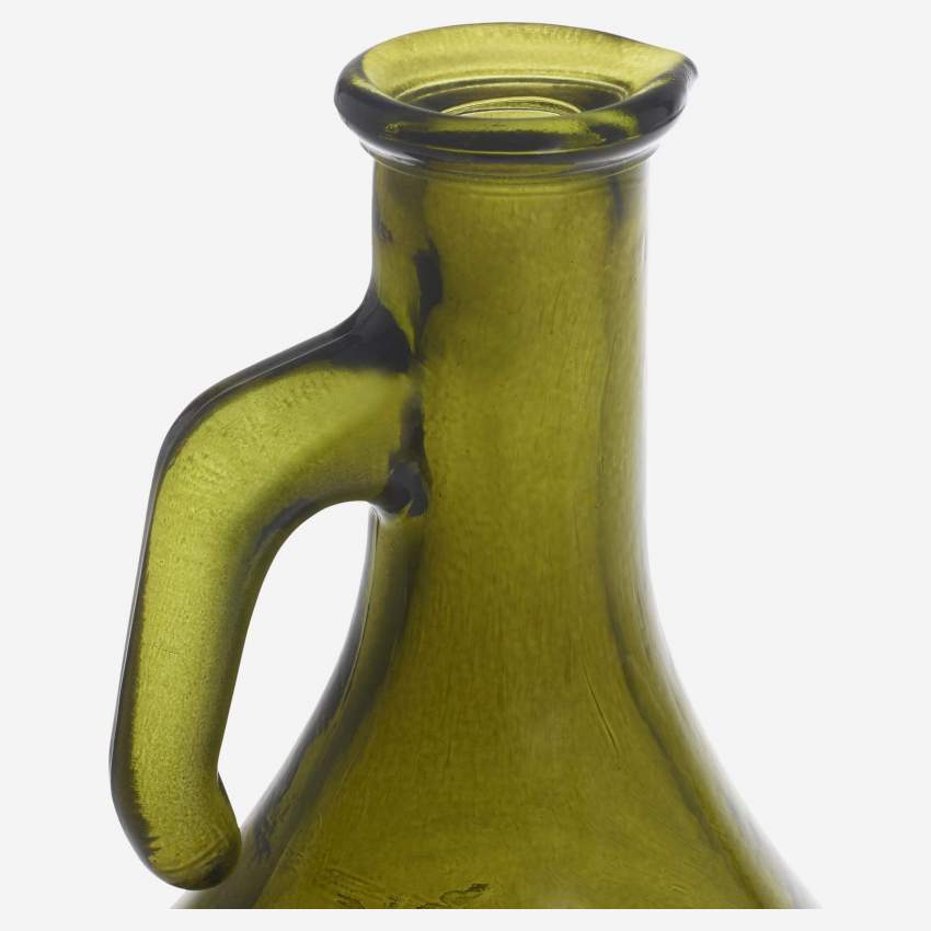 Aceitera de Vidrio Reciclado - Verde Oliva - 500 ml