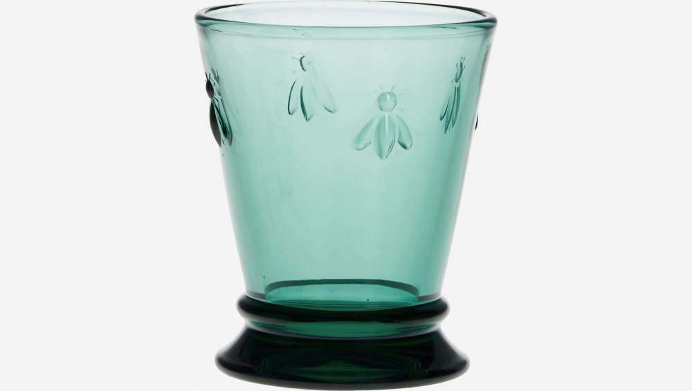 Beker van geperst glas - 260 ml - Smaragdgroen
