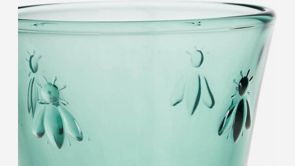 Beker van geperst glas - 260 ml - Smaragdgroen