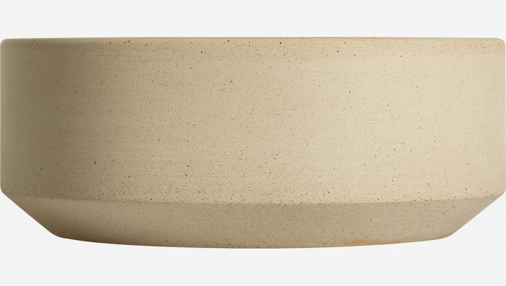 Slakom van aardewerk - 19,5 cm - Kaki