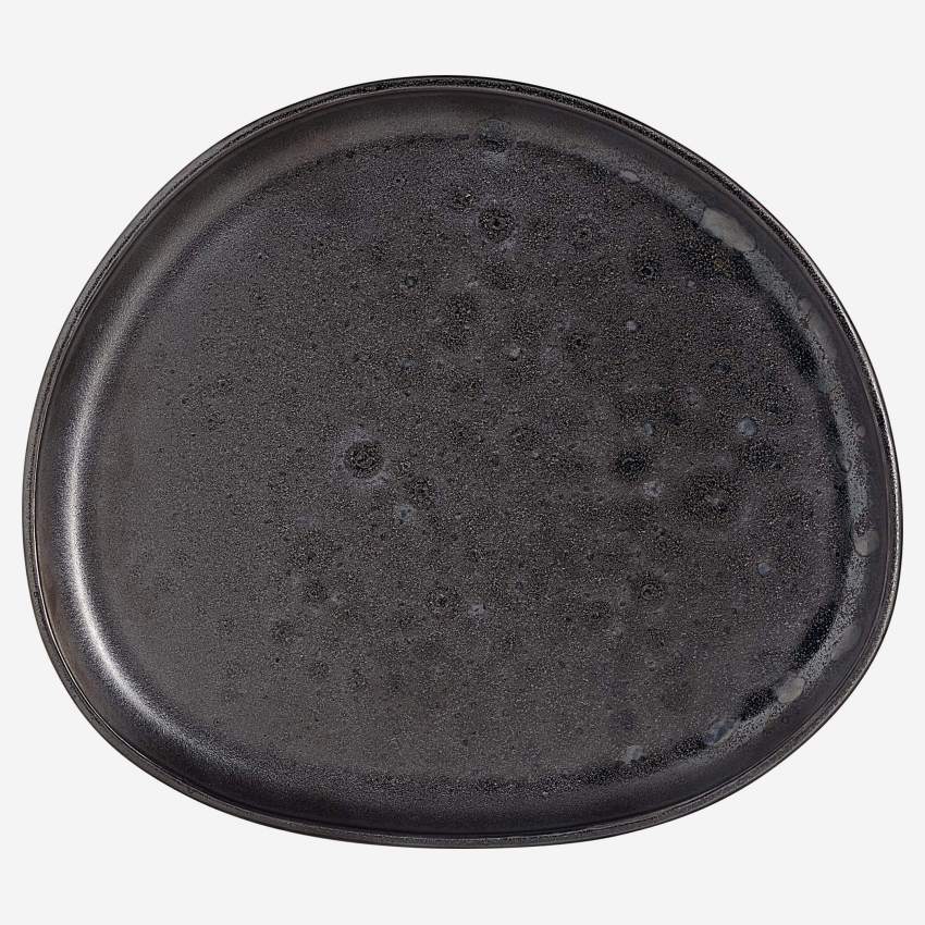 Dessertteller aus Porzellan - 23,5cm - Schwarz