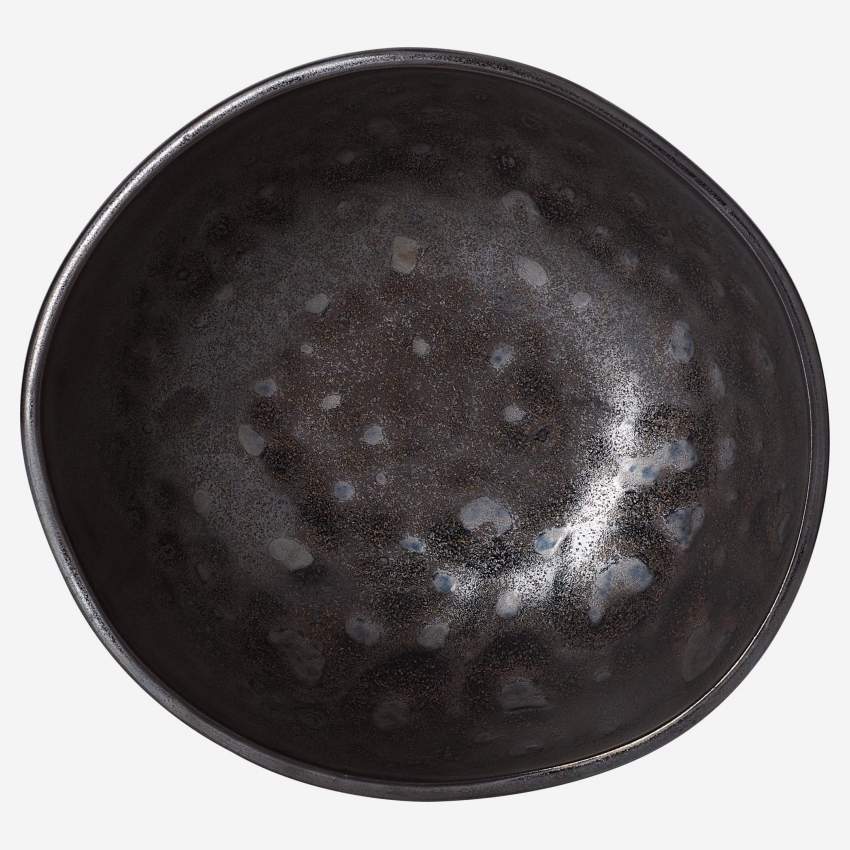 Kom van porselein - 17 cm - Zwart