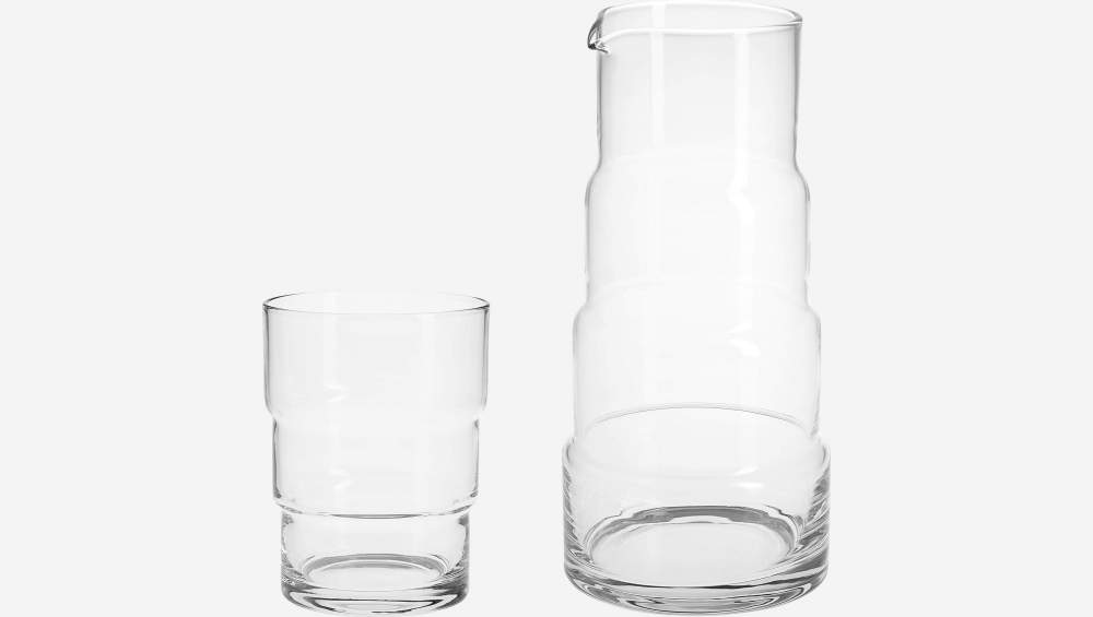 Pichet en verre - 1,1 litre - Transparent